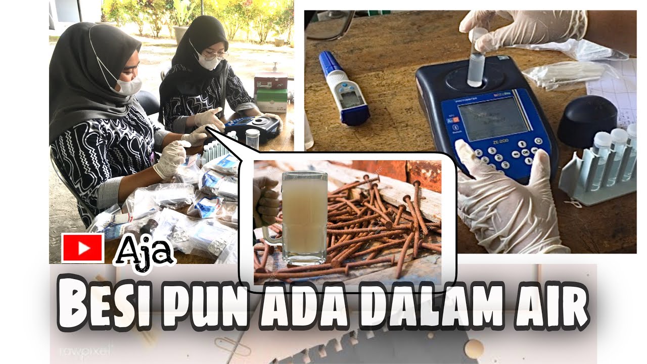 Pemeriksaan Kandungan Besi/Fe dalam air menggunakan Photometer. #kesling #sankit