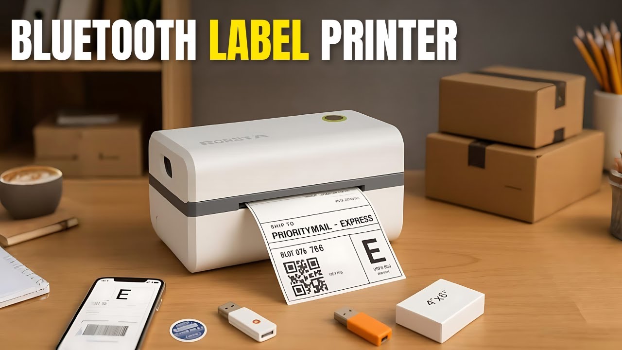 Rongta Bluetooth Thermal Label Printer Review | No-Ink 4x6 Shipping Printer for Amazon, Etsy, eBay