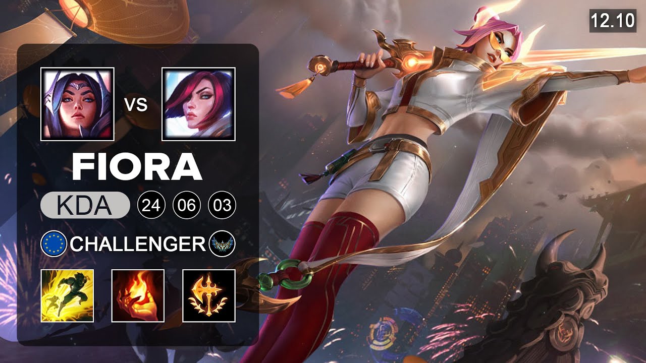 Fiora vs Irelia Top - EUW Challenger - Patch 12.10 Season 12