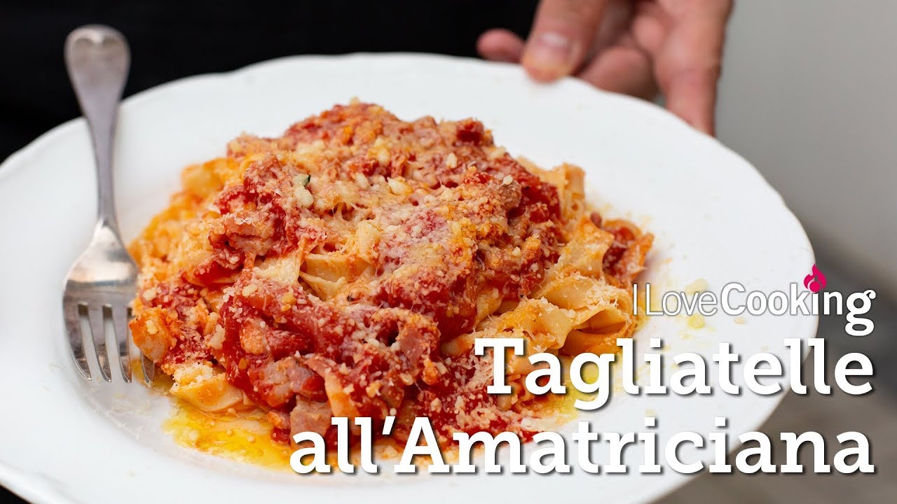 Tagliatelle all'Amatriciana with Giuseppe Crupi