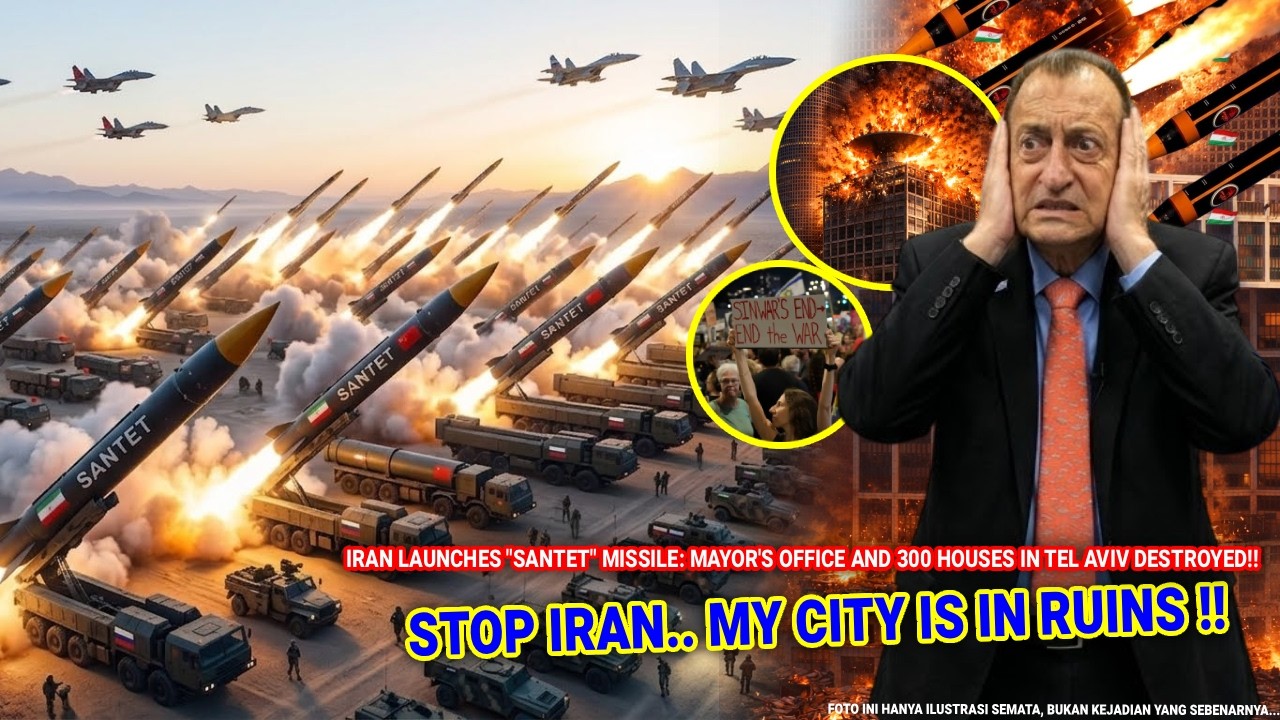 🔴 Baru Terjadi Hari Ini 200 Rudal Santet Tambahan Iran Bombardir AS-Israel !! Tel Aviv Lumpuh Total