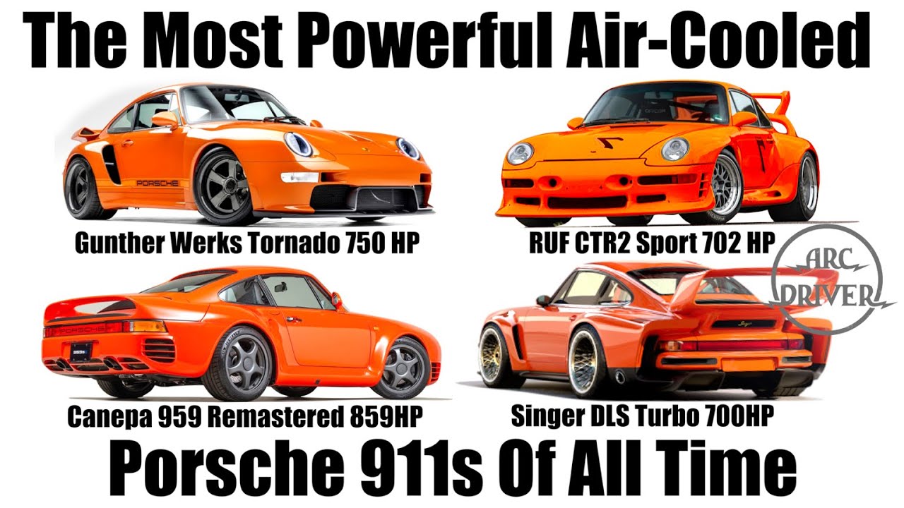 Самые мощные Porsche 911 с воздушным охлаждением — Ruf CRT 2, Canepa 959, Singer DLS Turbo, Gunth...