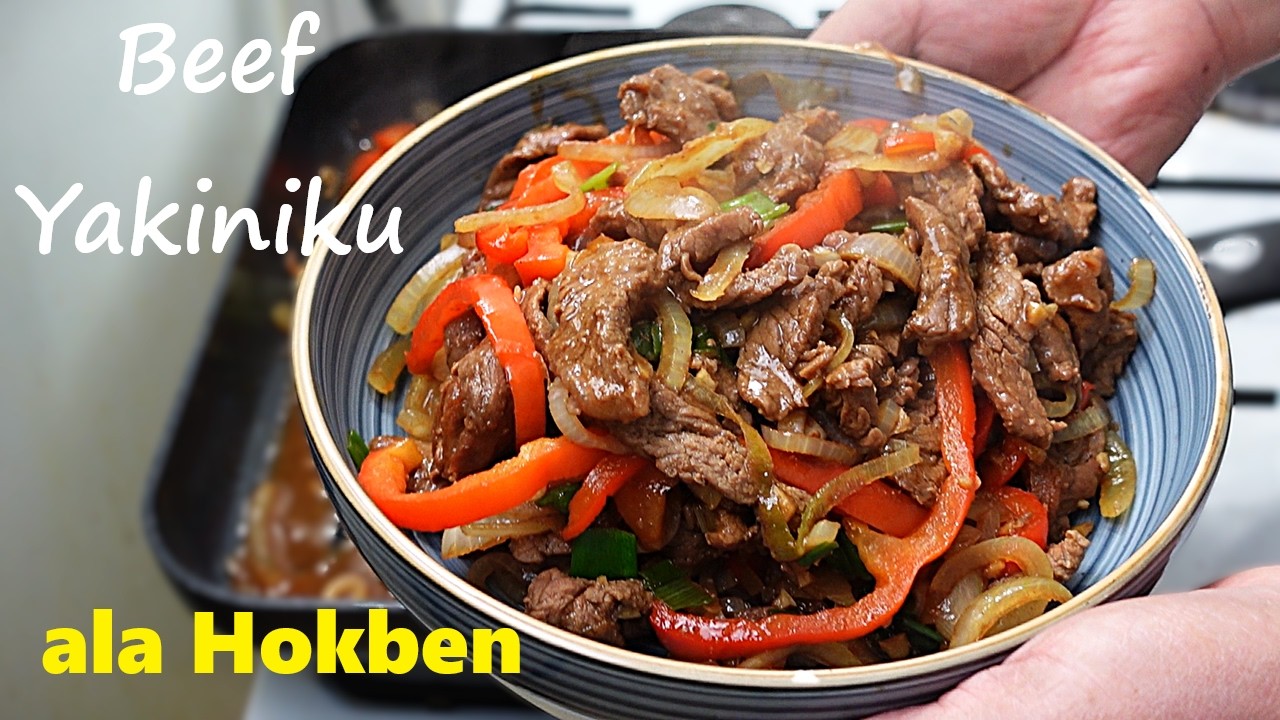Beef Yakiniku ala HOKBEN yakin enak banget dan gampang membuatnya