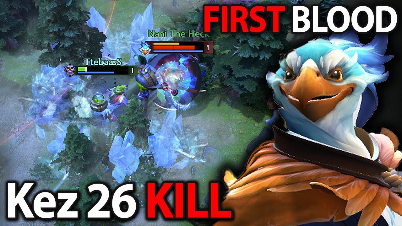 First Blood on Kez? EASY! &ndash; INSANE 26 KILLS GAMEPLAY in 7.38b!