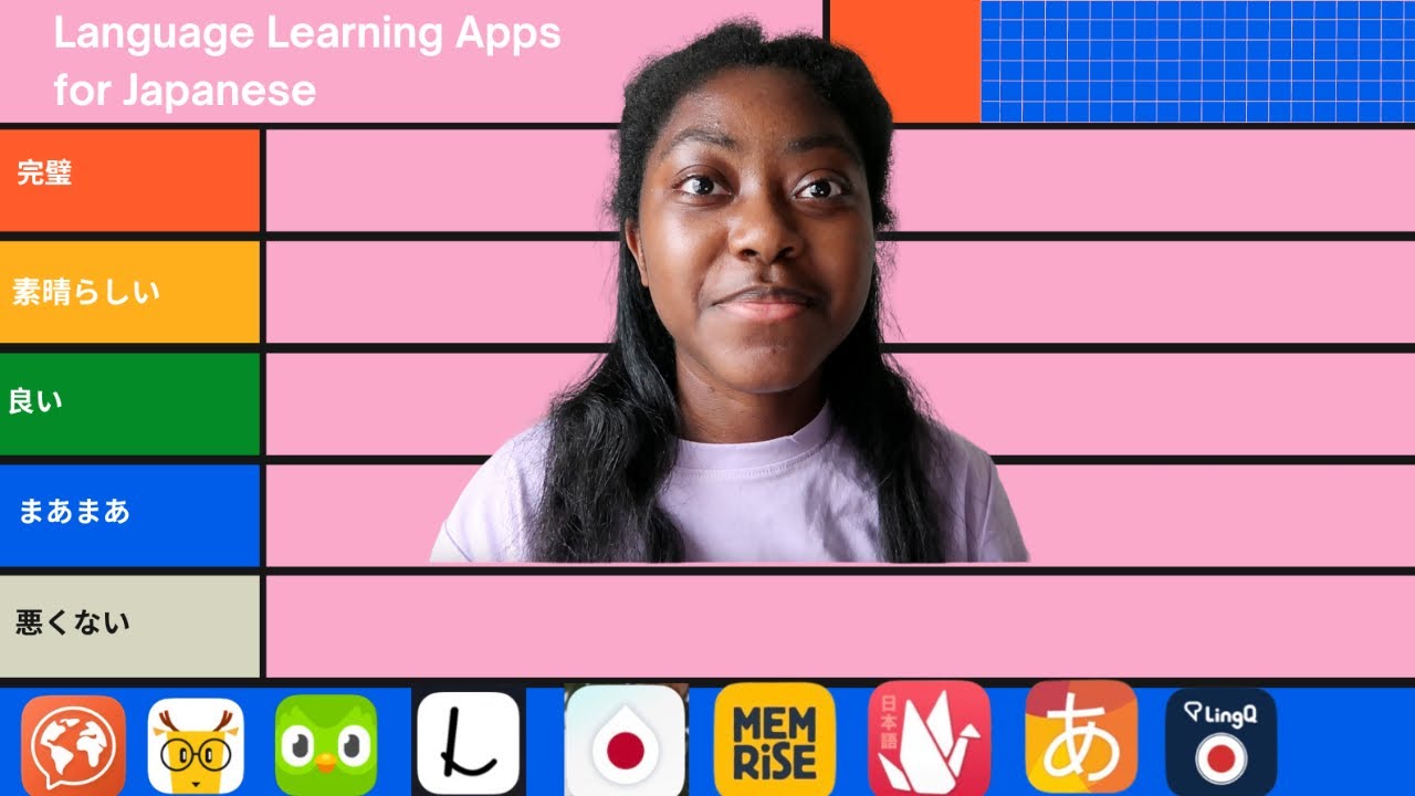 Rating Apps for learning Japanese// Tier List