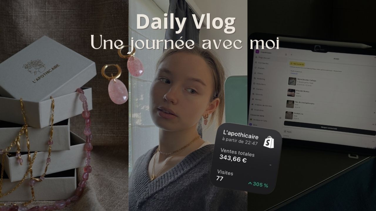 Daily Vlog : Sortie de collection, bijou personnalisé et collaboration