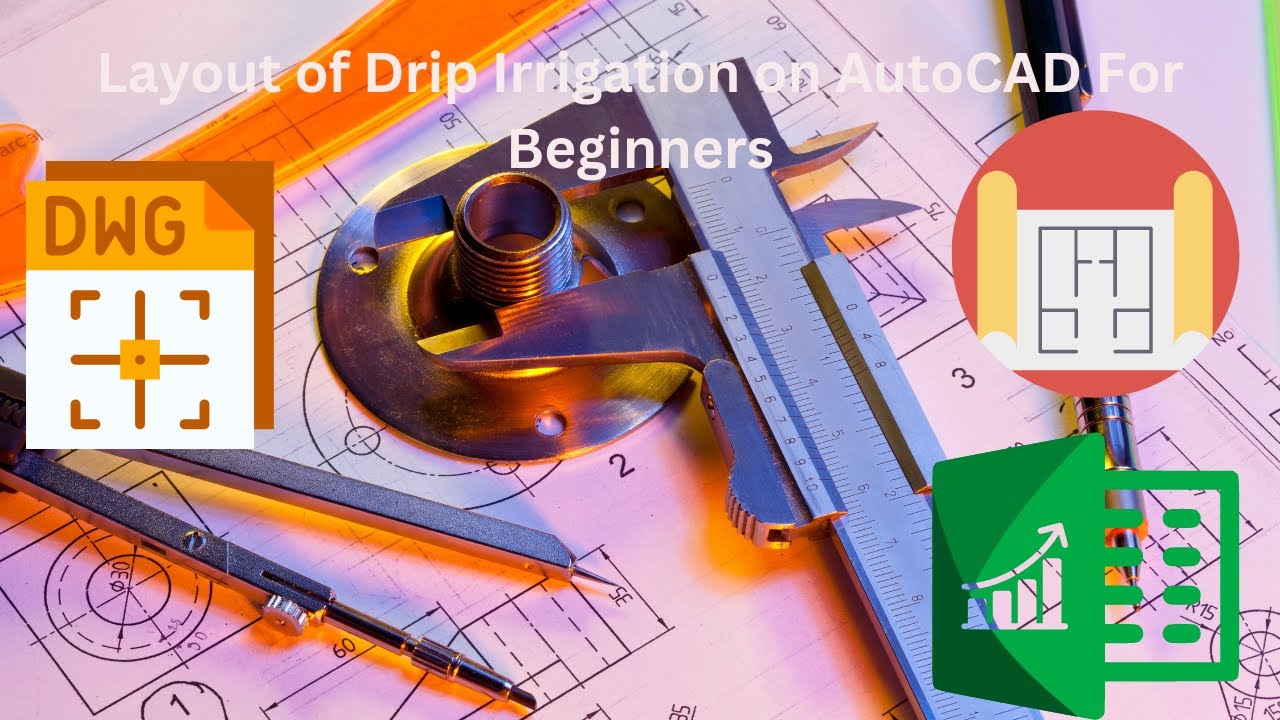 Layout of Drip Irrigation on AutoCAD For Beginners | How to Calculate Head Losses of Drip Irrigation