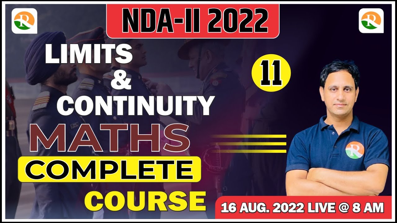 Limits & Continuity one Shot for NDA |NDA Maths Crash Course | NDA Crash Course 2022