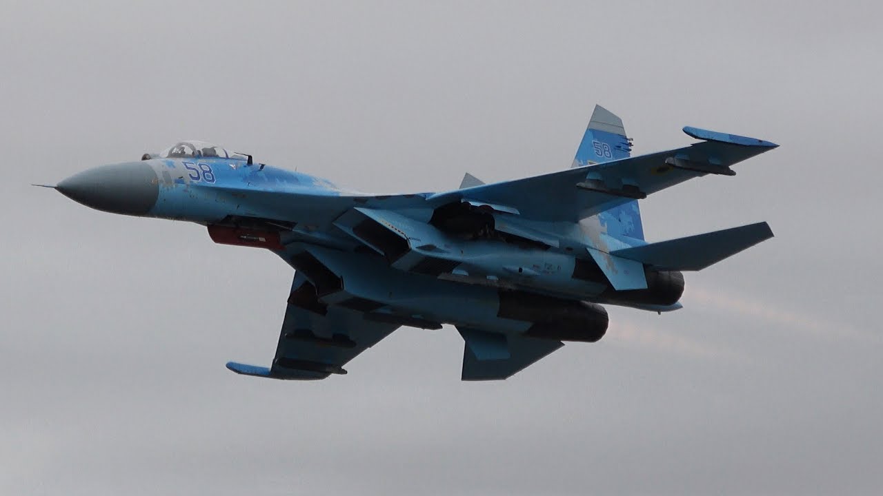 ウクライナ空軍 RIAT 2017 Su-27 Demo Ukrainian Air Force The Royal International Air Tattoo