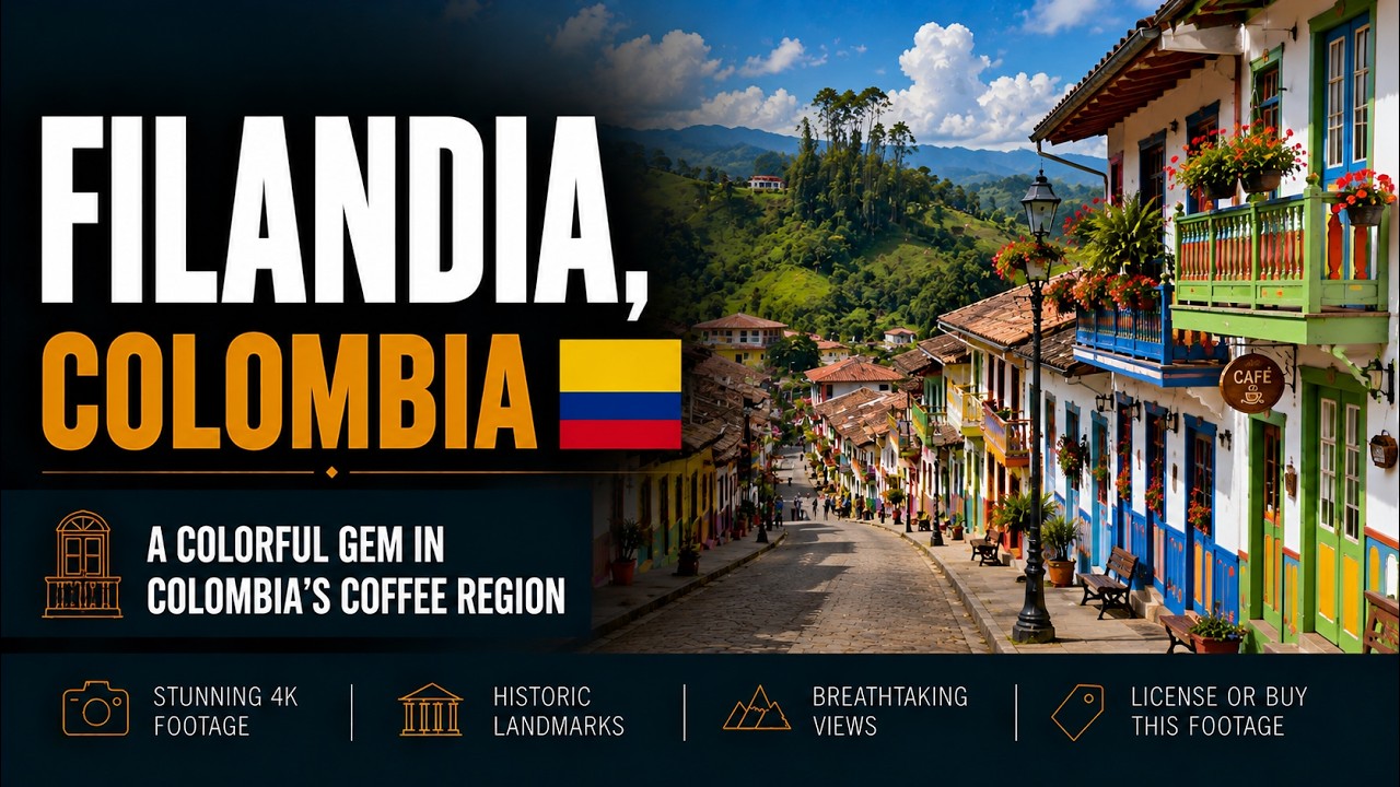 Filandia ● Colombia 🇨🇴 【4K】 Cinematic Drone Travel Video [2024]