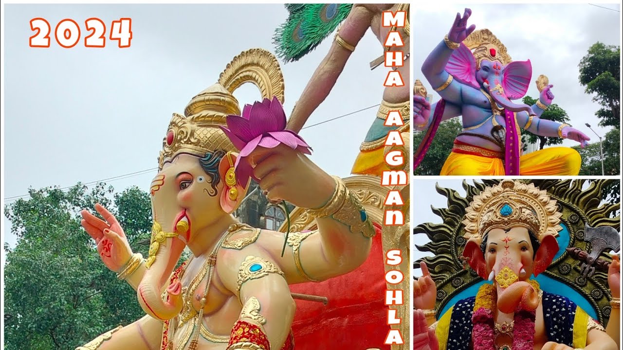 Mumbai First Ganpati Maha Aagman 2024 | Surat Ganpati Aagman In Mumbai|#kalagandharts #parelworkshop