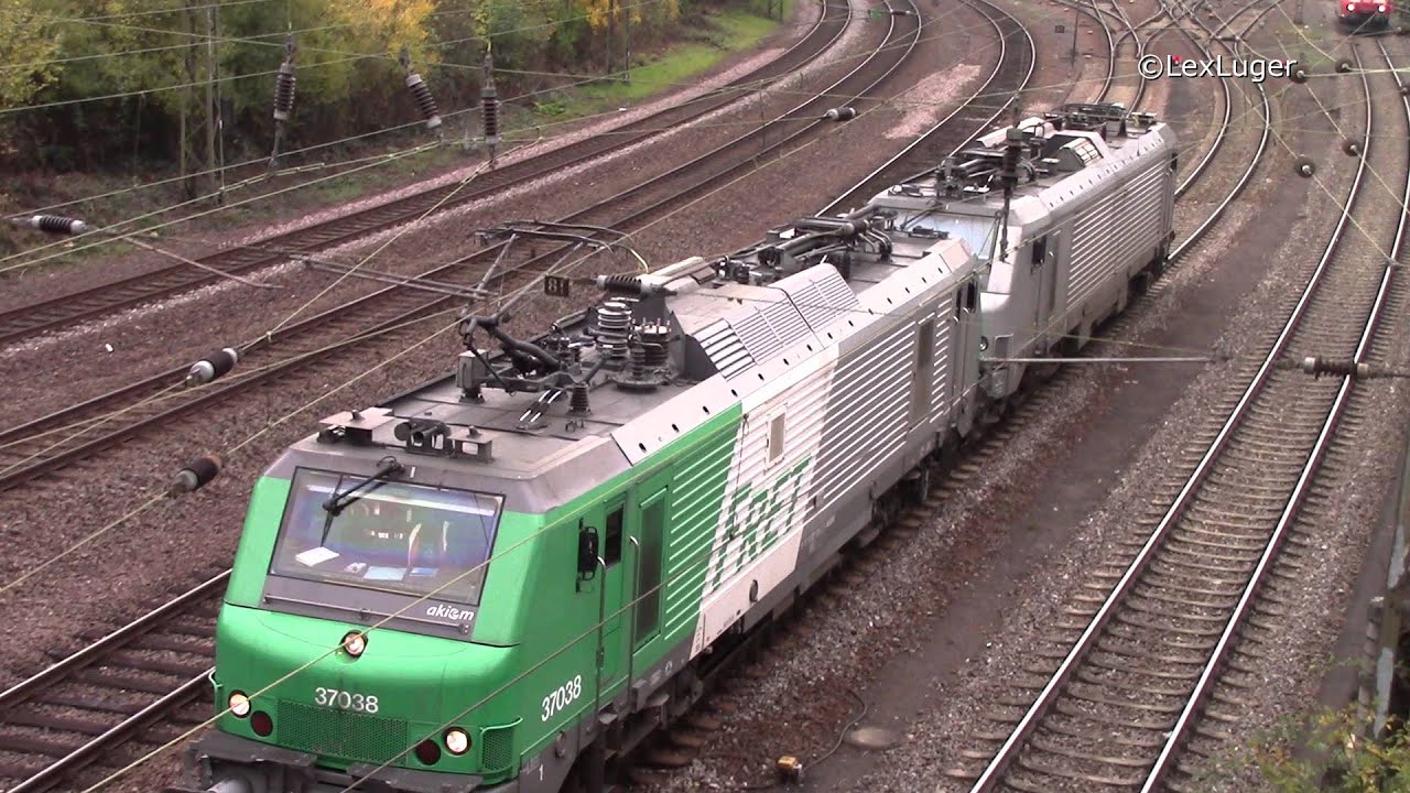 Akiem 37038 und 37055 (Alstom Prima EL3U) beim Rangieren in Saarbr&uuml;cken-J&auml;gersfreude