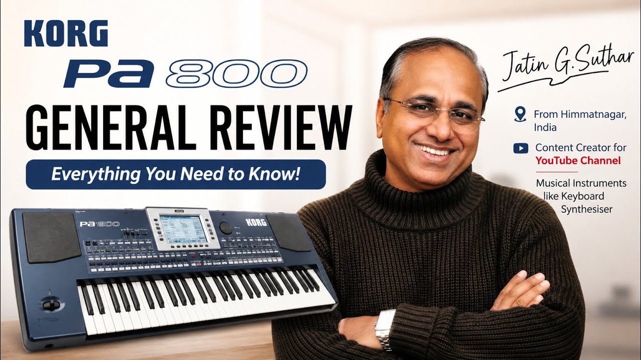Korg PA800 General Review (Hindi) #korg #review #general