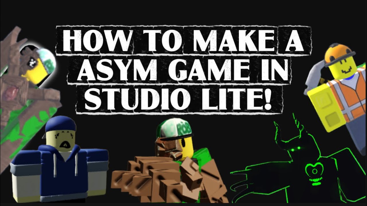How to make a asym game on studio lite #studiolite #roblox 