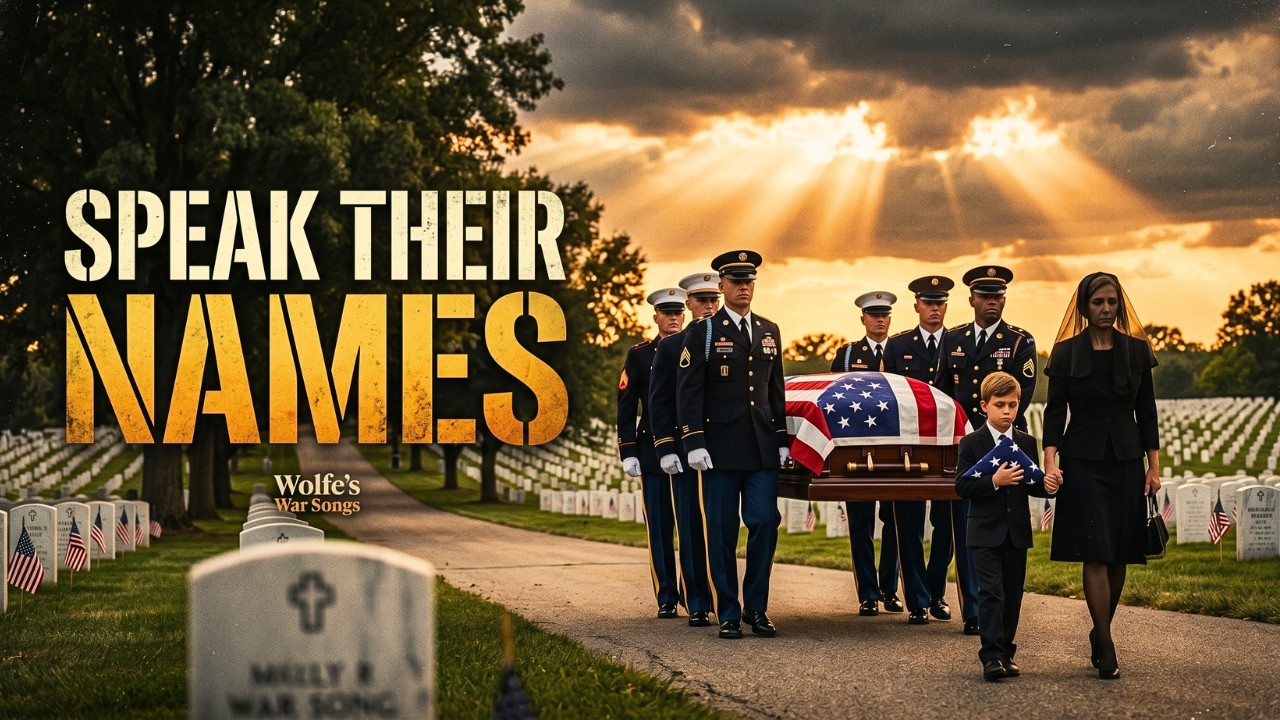 SPEAK THEIR NAMES | Emotional Military Tribute Country Ballad for Fallen Heroes | Jackson Wolfe