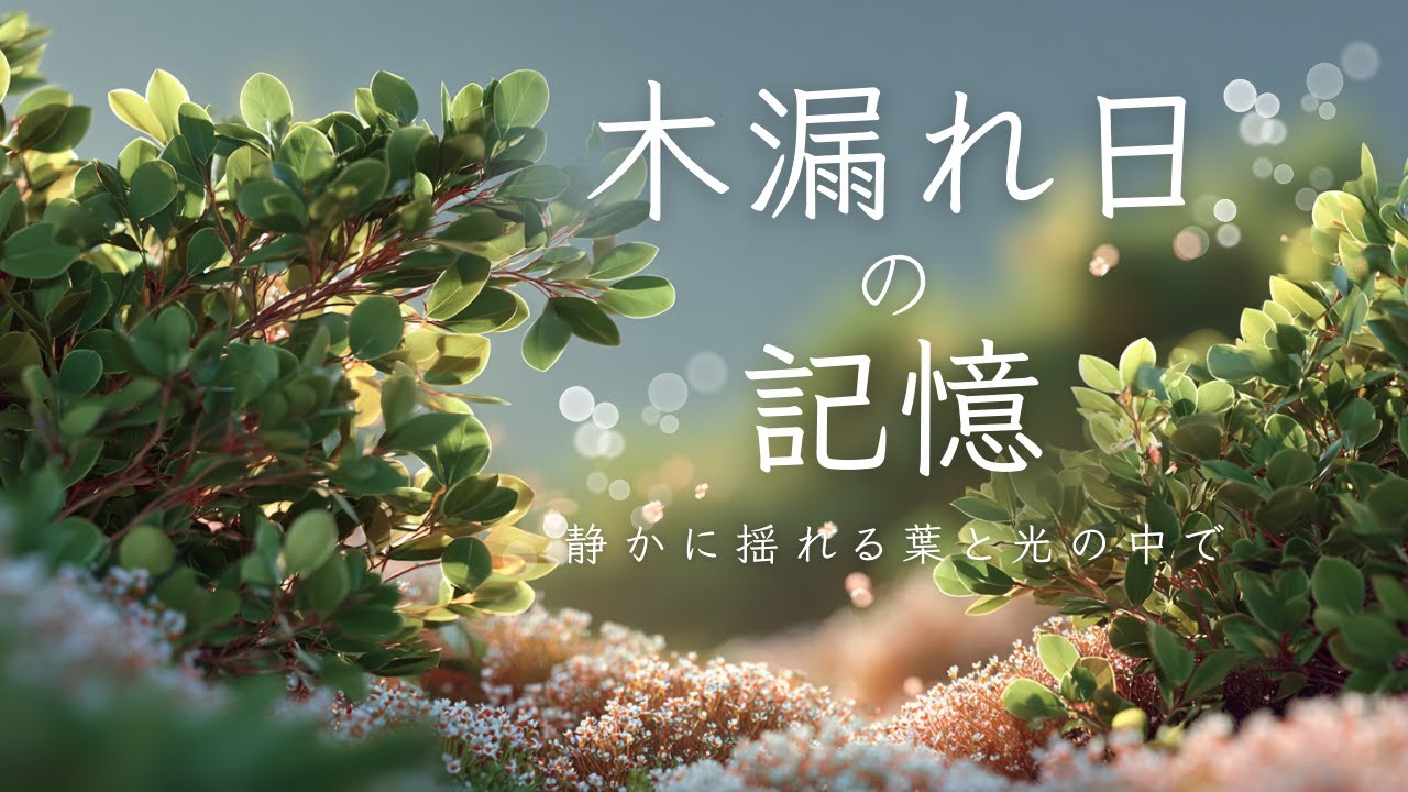 木漏れ日の記憶【1時間】静かな森と花畑を歩くような癒しBGM・勉強用・睡眠用