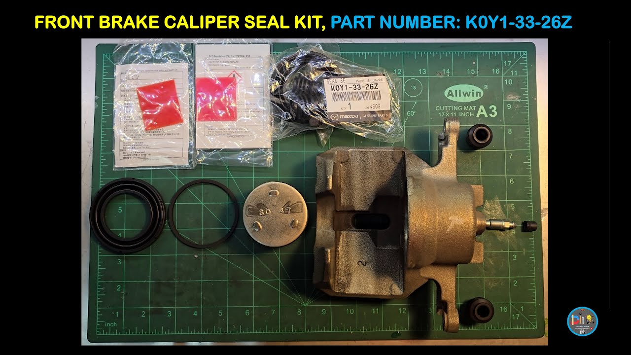 #16 Mazda CX5 Front Brake Caliper Full Overhaul #automobile #diy #mazda #fyp #education #how #cx5