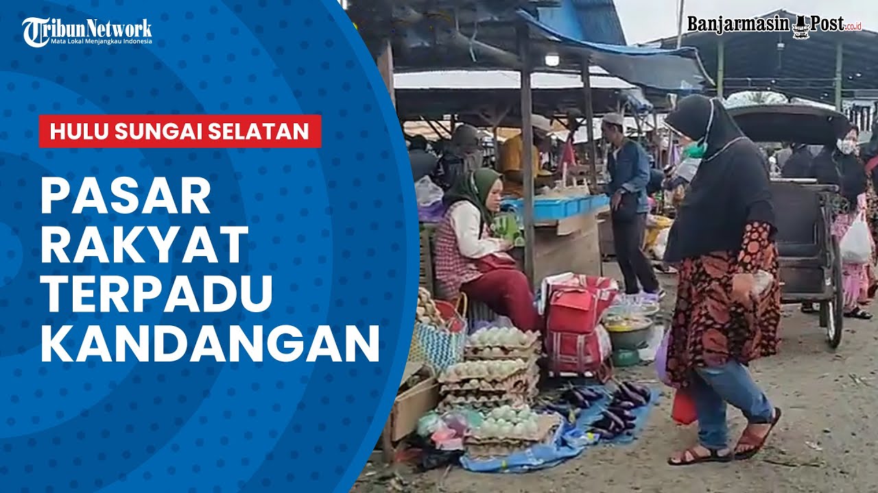 Suasana Pasar Rakyat Terpadu, Kandangan