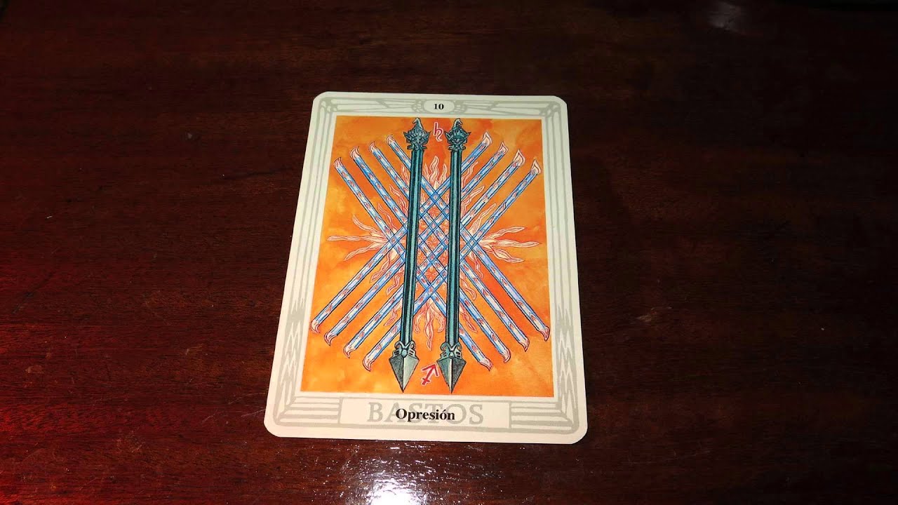 Curso de Tarot,10 de bastos (Opresión)