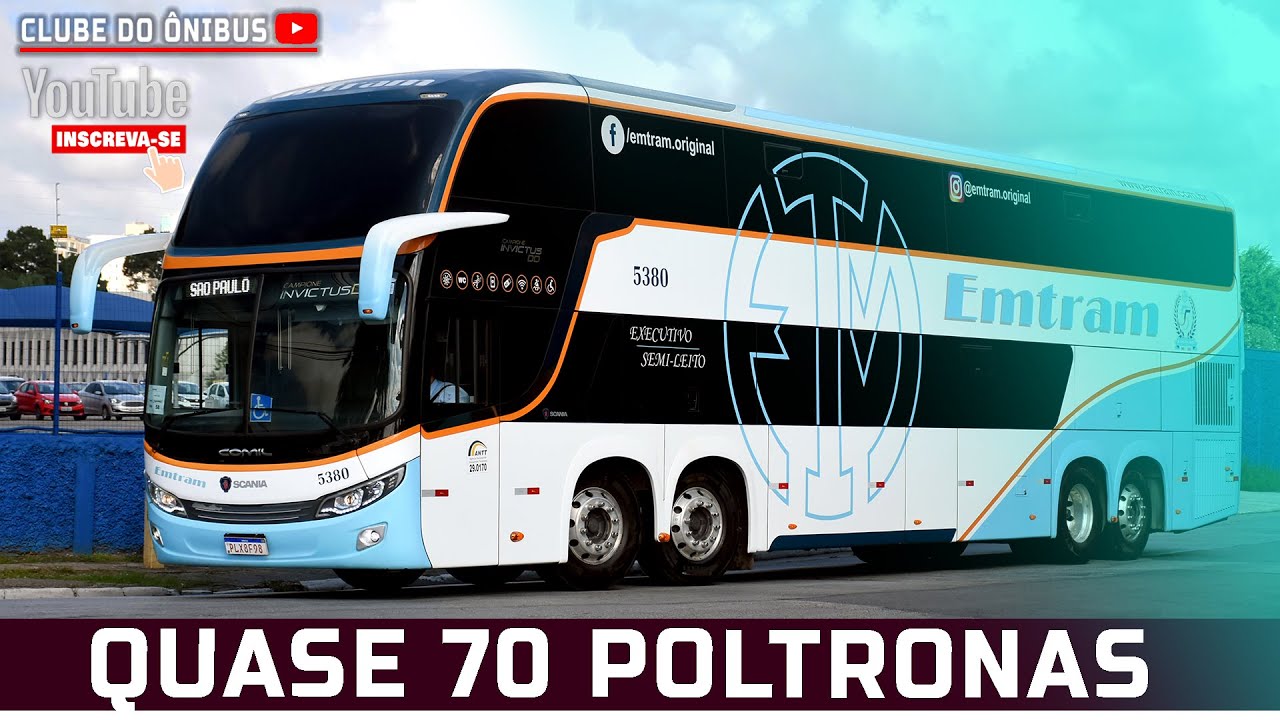 SERÁ QUE DÁ PRA ENCARAR? QUASE 70 POLTRONAS ATÉ A BAHIA... EMPRESA EMTRAM