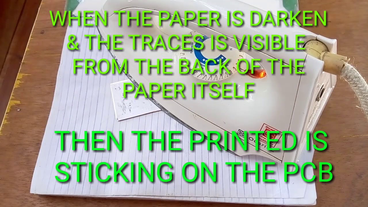 How to transfer the paper print to pcb and the etch