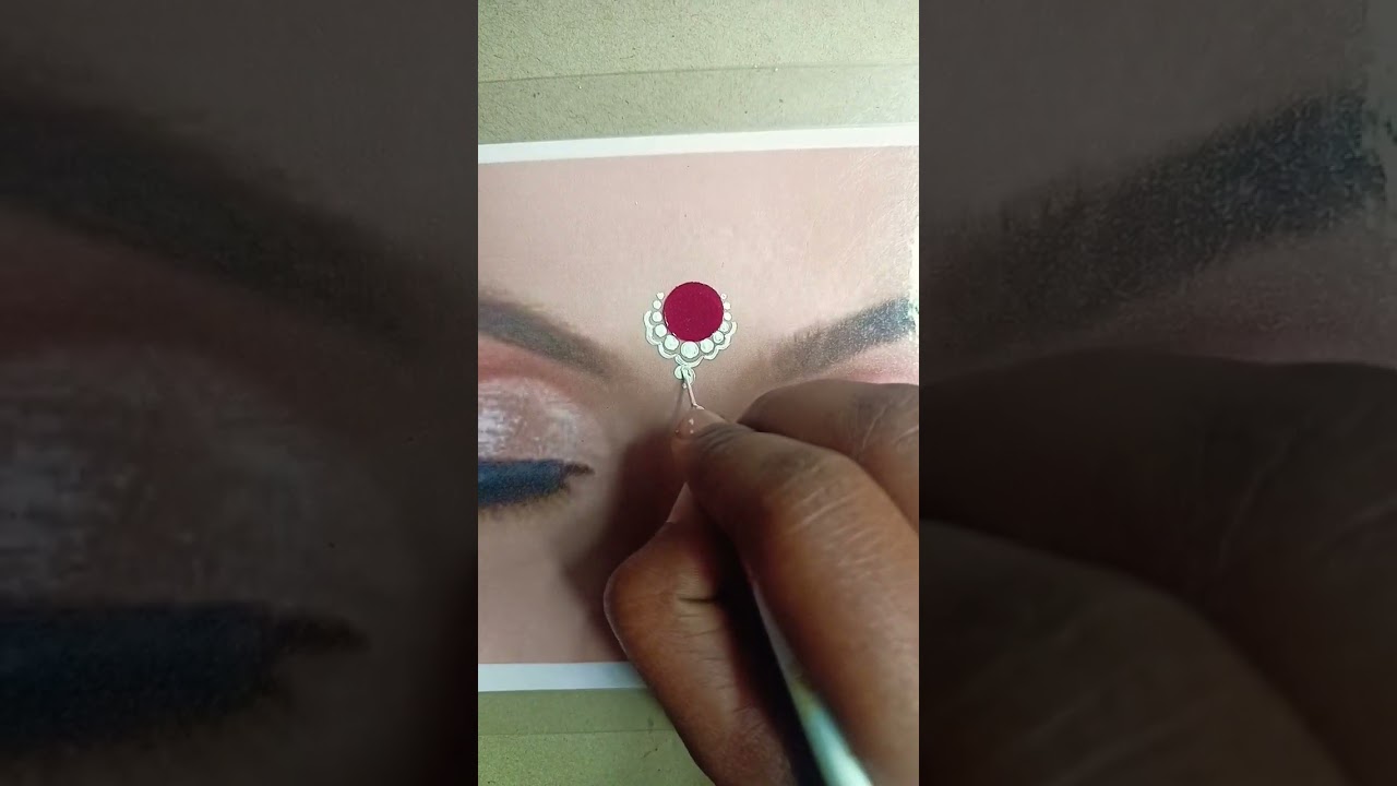 bridal bindi design ❤️#shortsvideo