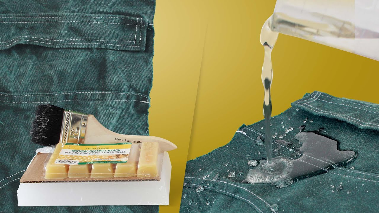 Experimenting with waxed cotton