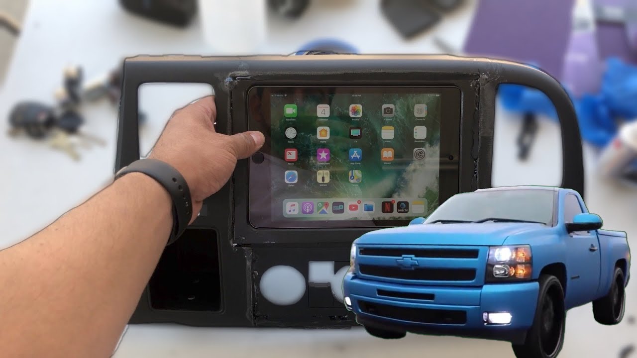 HOW TO INSTALL AN IPAD IN A SINGLECAB SILVERADO PART 1