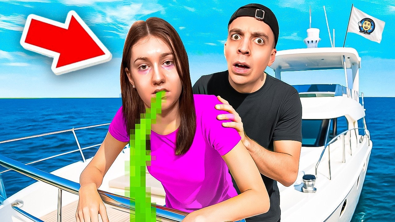 MEINE FREUNDIN muss sich die ganze Zeit &Uuml;BERGEBEN! 😭🤮 (auf Boot)