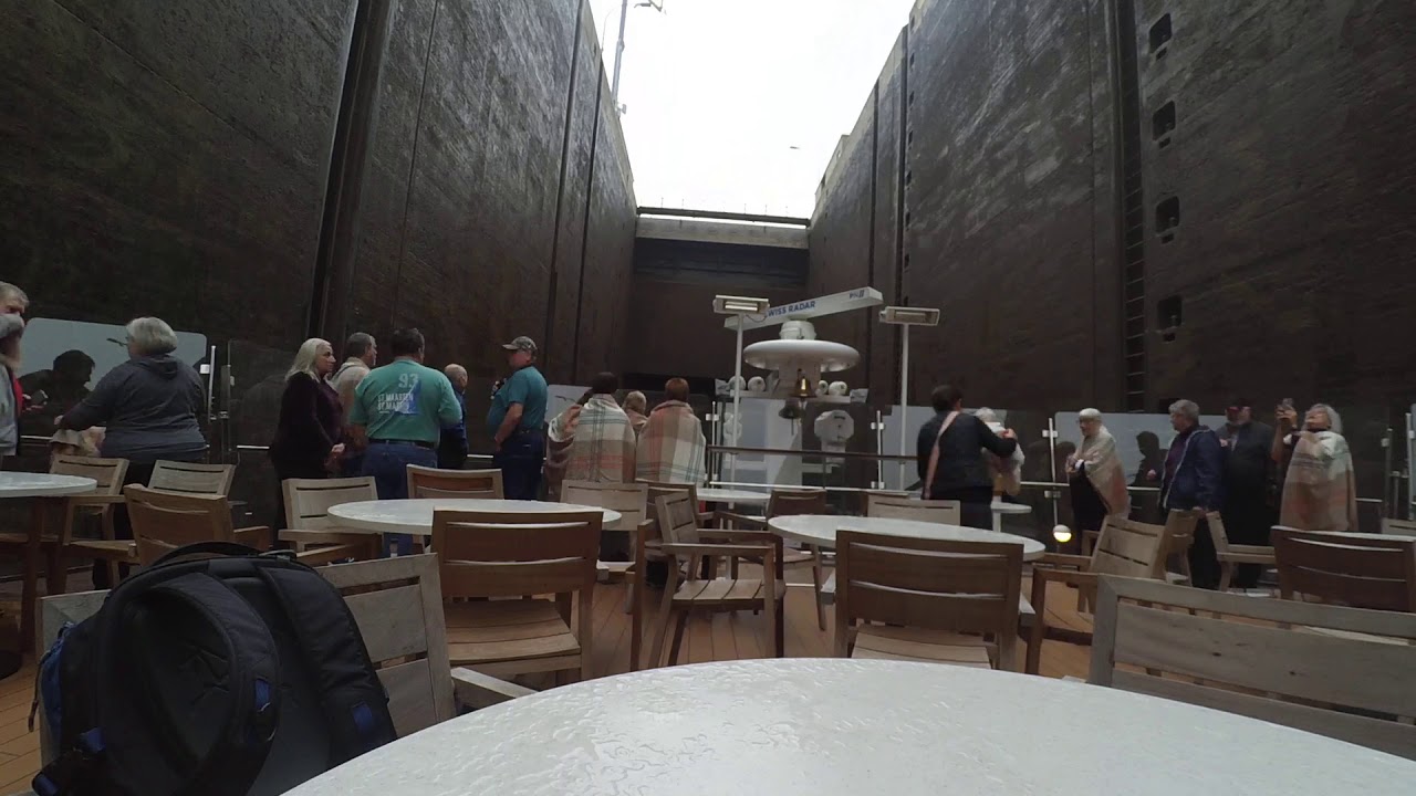 Rhine-Main-Danube Canal, passing through a ship lock timelapse