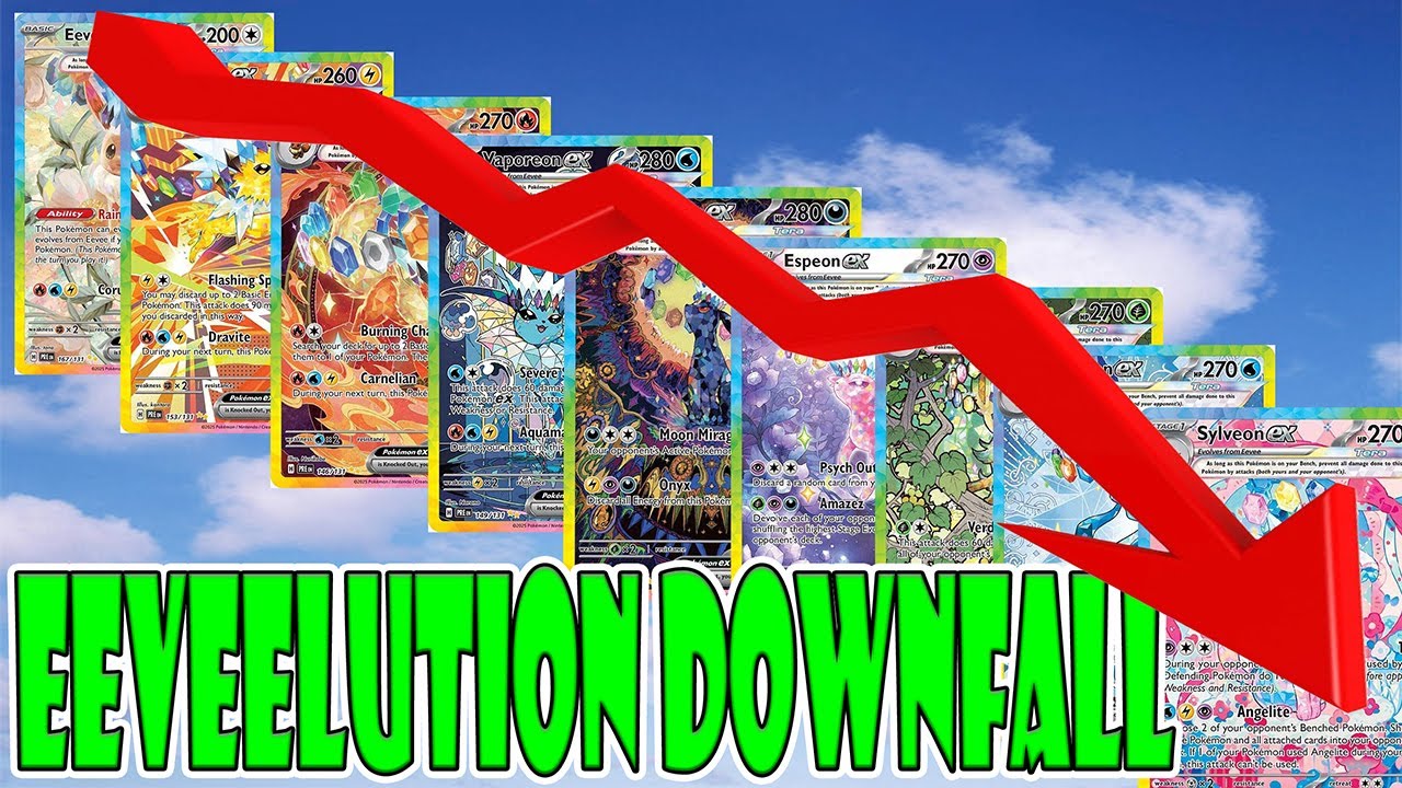 EEVEELUTIONS PLUMIT IN PRICE!!! PRISMATIC EVOLUTIONS DOWNFALL!!!