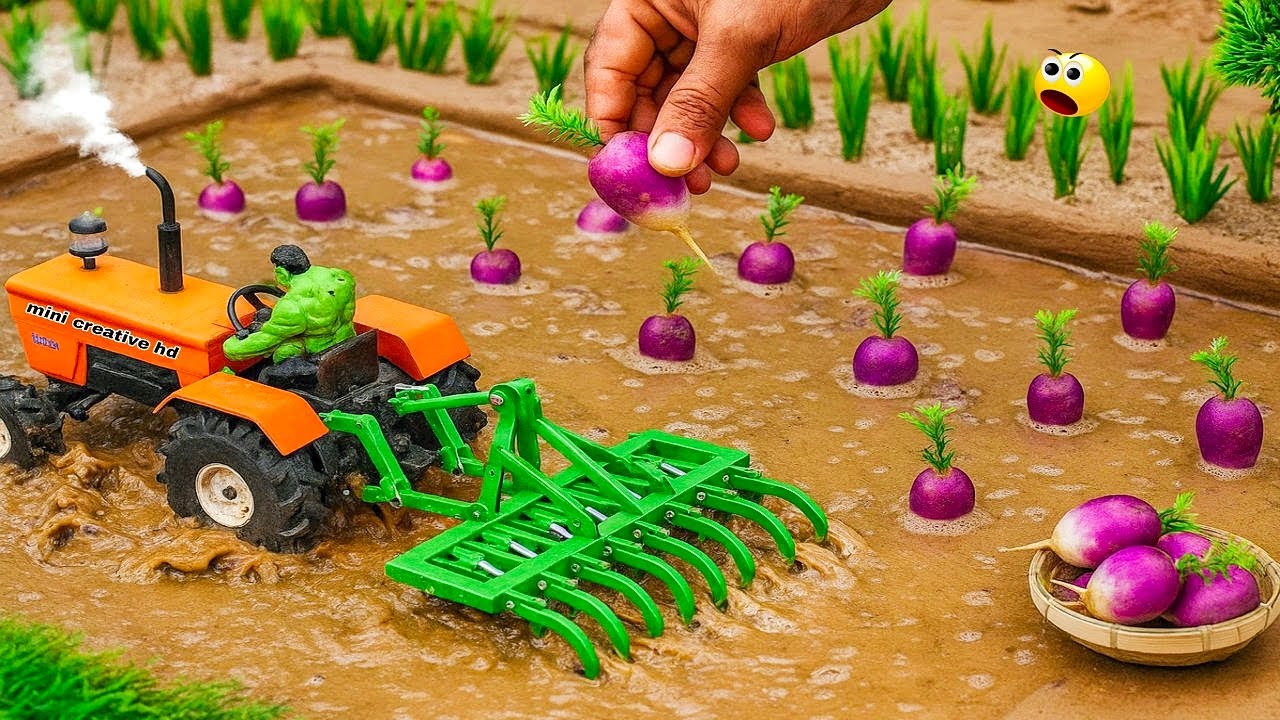 DIY Mini Tractor Can Rotivator Real In Mud | Top Most Creative Scientific Idea