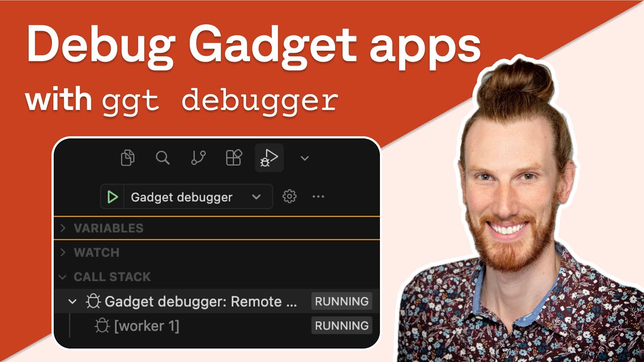 Используйте отладчик для бэкэнда вашего гаджета: ggt debugger