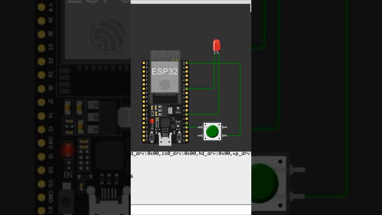 LED WIFI CONNECTION STATUS using ESP32 Dev module Wokwi simulation #easyelectronics #esp32project