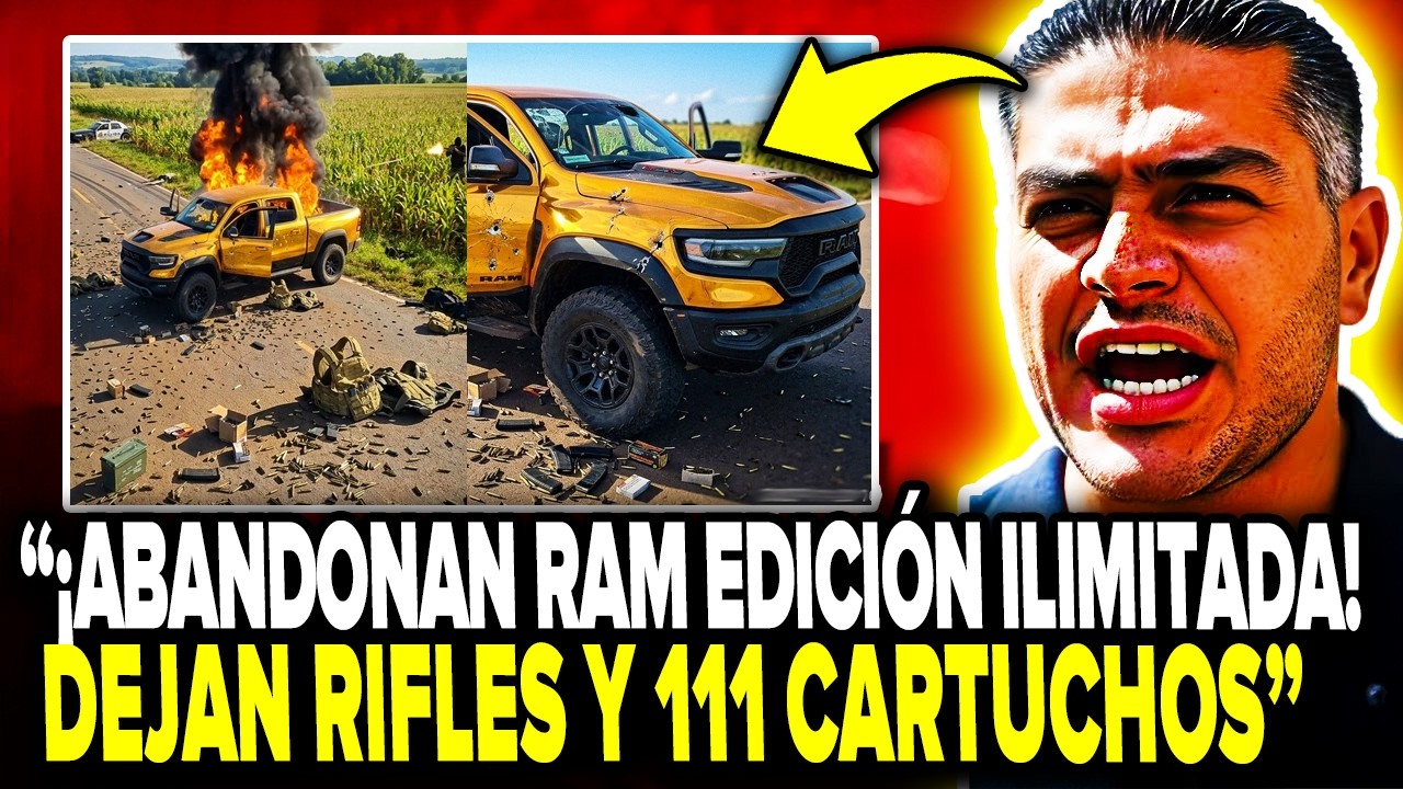 ¡DESERCIÓN del CJNG en NAVOLATO! SICARIOS ABANDONAN RAM TRX tras TOPÓN CONTRA MILITARES y HARFUCH