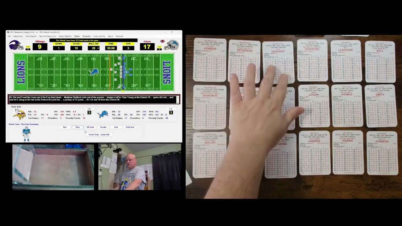 APBA Football - Watch to the End for some Wackiness and a Truly Fantastic Finish!