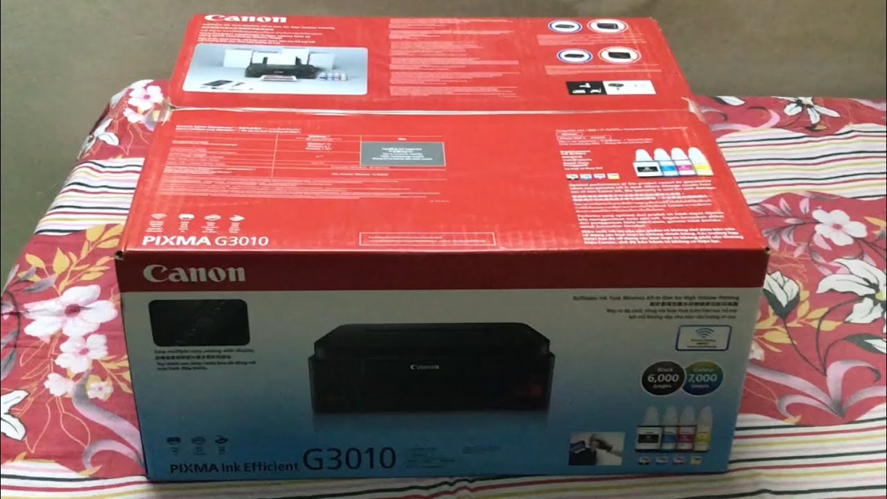 Unboxing Canon Pixma G3010 Wireless Printer