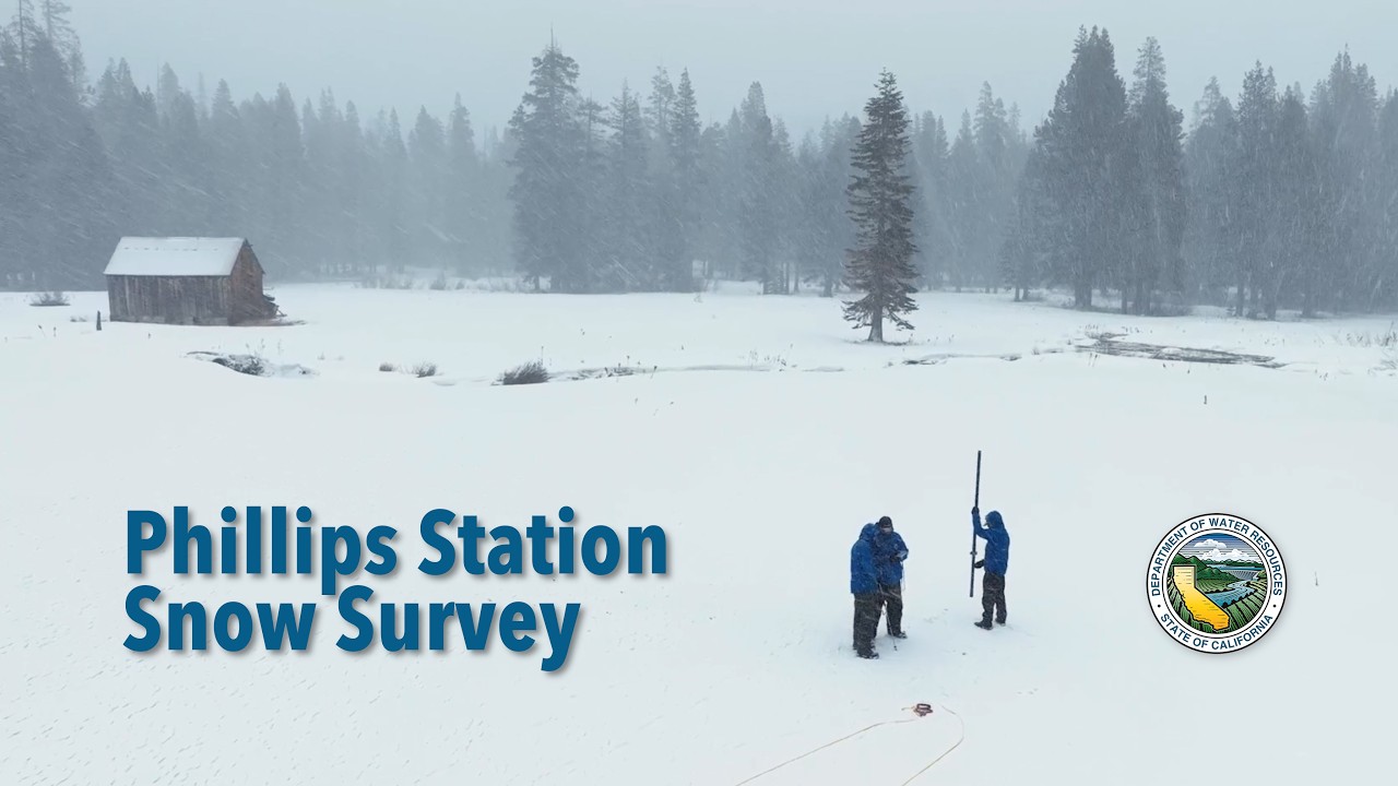 DWR Snow Survey Live Stream at Phillips Station - March 2026