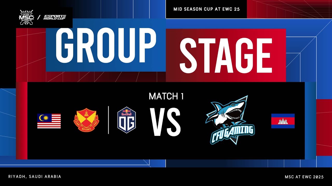CFU Gaming vs SRG.OG | DAY 5 |  MSC at EWC 25 |  Group Stage