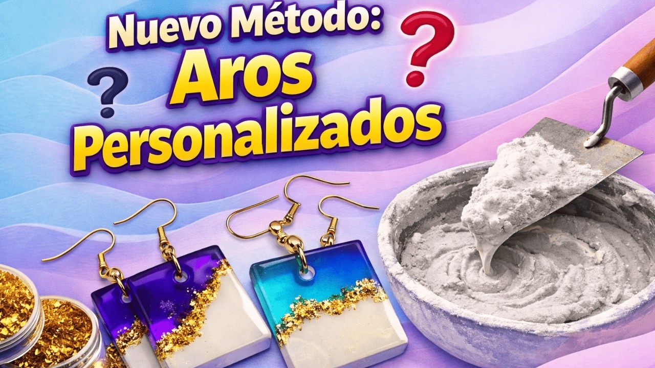 Hice unos ARETES con un MATERIAL que NO pensé que FUNCIONARIA/ DIY Paso a Paso