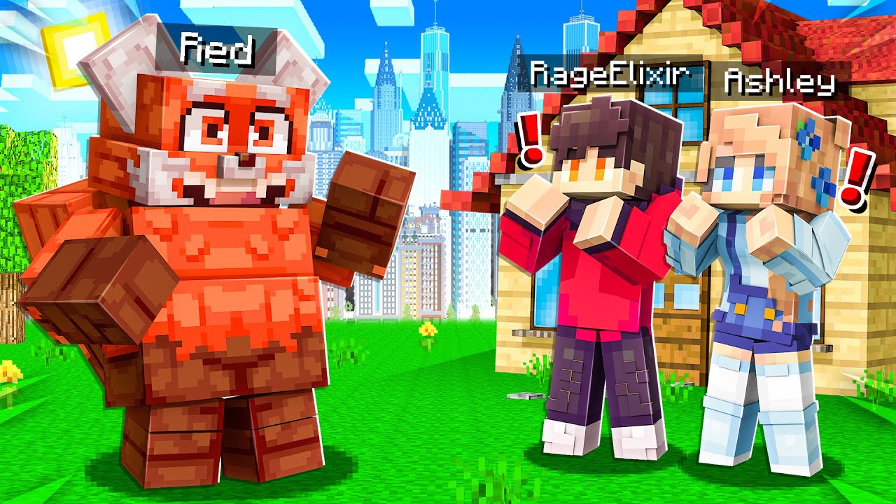 Life of TURNING RED in Minecraft!