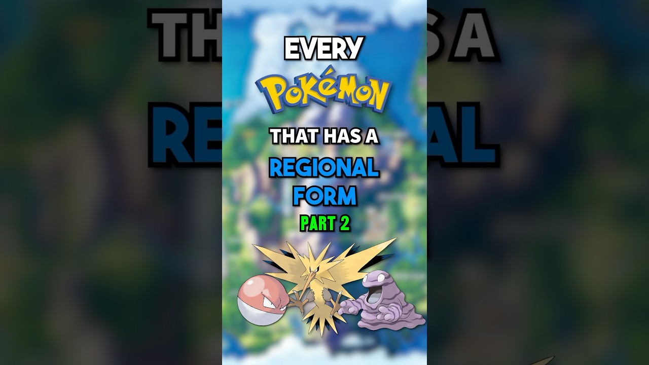 Every Pokemon That Has A Regional Form! Part 2