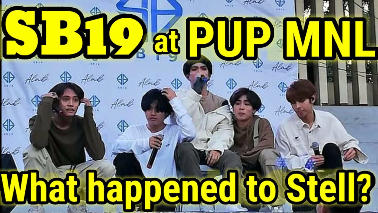 SB19 at PUP Manila 012120 - What happened to Stell?