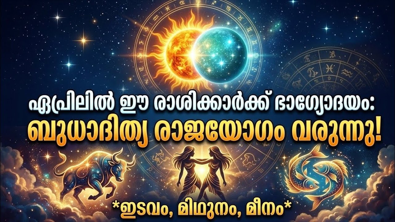 ഏപ്രിൽ മാസം ഈ 3 രാശിക്കാർക്ക് സുവർണ്ണകാലം: വൻ സാമ്പത്തിക നേട്ടം! |Astrology | April 