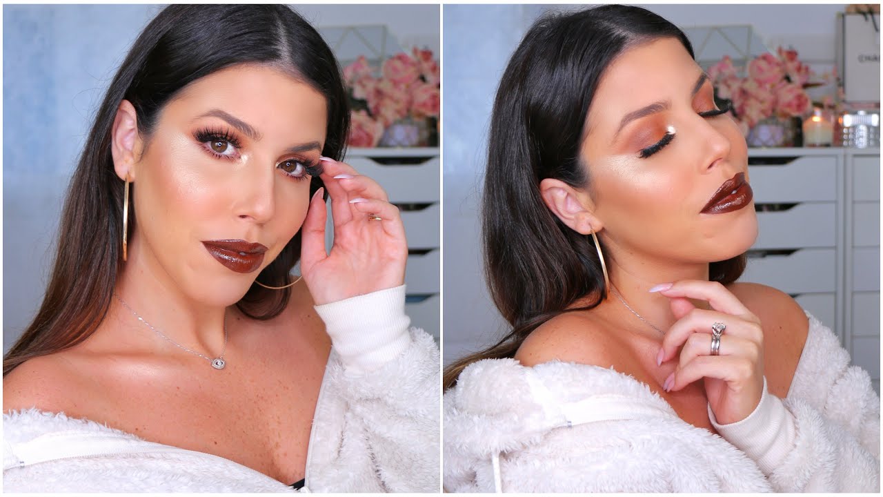 GRWM מדריך איפור חום שפתיים גלוס