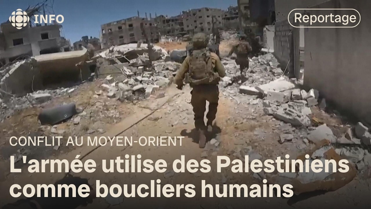 Des Palestiniens utilisés comme boucliers humains