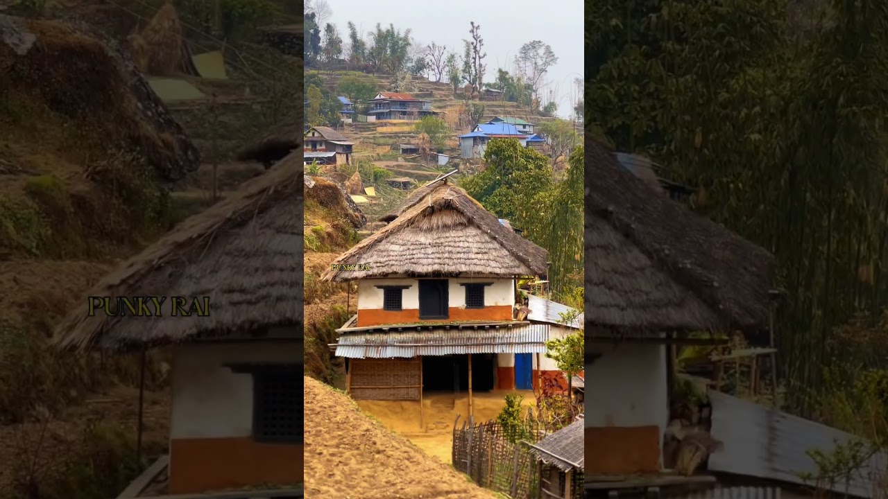 Nepali old typical house #punkyrai #punkyvlog #explorekhotang #shots #khotang #explorenepal