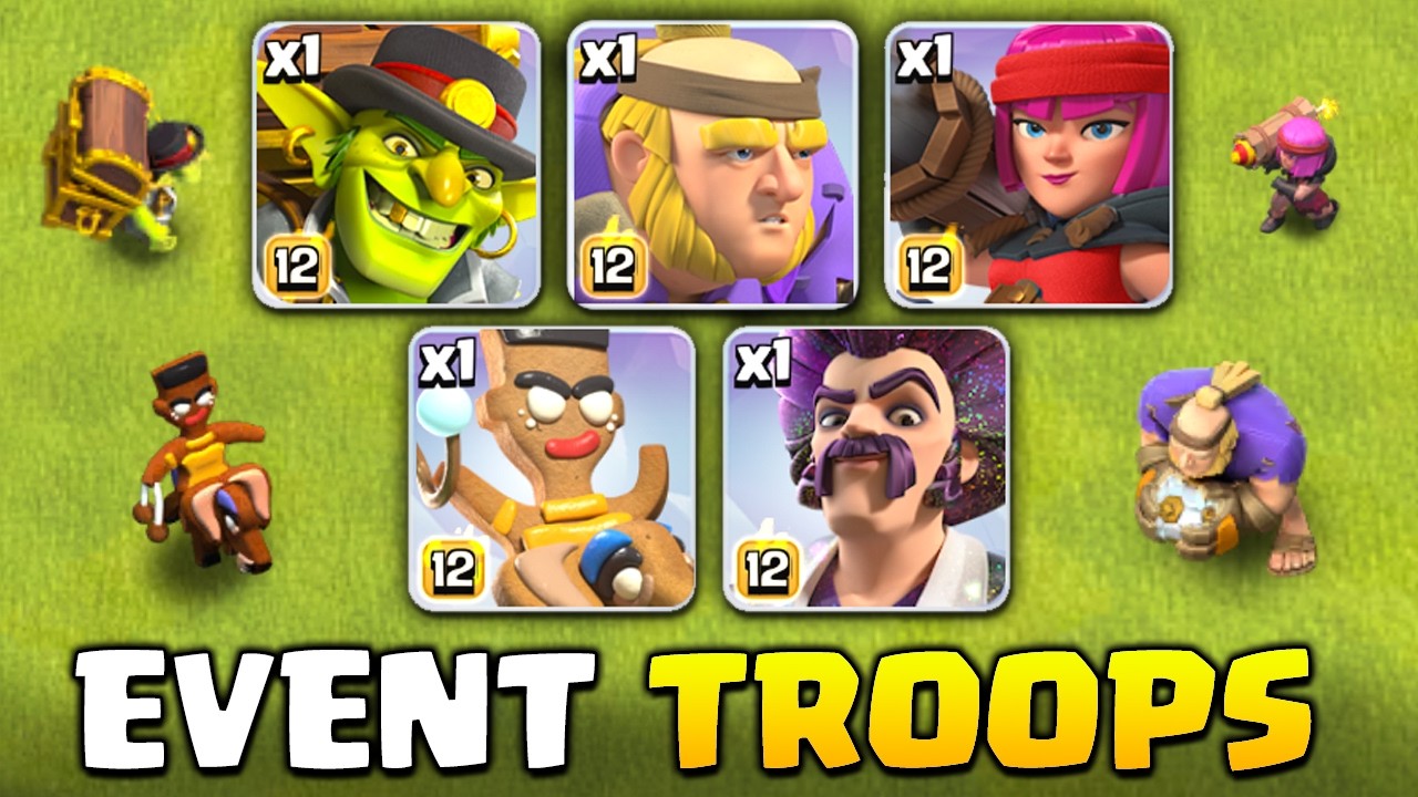 Debt Collector, Ram Rider, Party Wizard, Firecracker and Giant Thrower - Event Troop Guide!