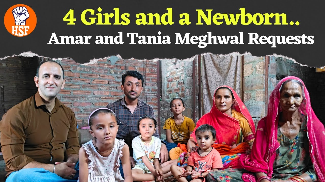 Meet Amar & Tania Meghwal | Refugee Family With 4 Daughters Fighting to Survive | Jodhpur | HSF