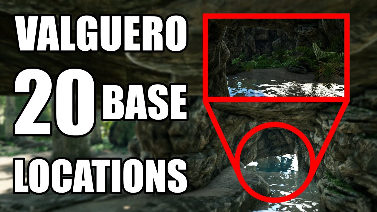 ARK Valguero - 20 base locations... hidden spots, rat holes and more